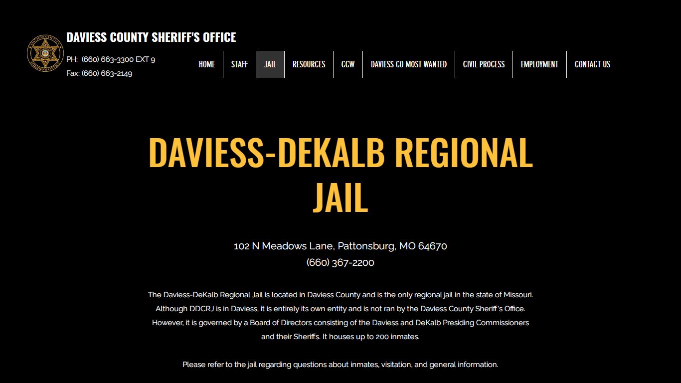 JAIL | DAVIESS COUNTY SHERIFF'S OFFICE